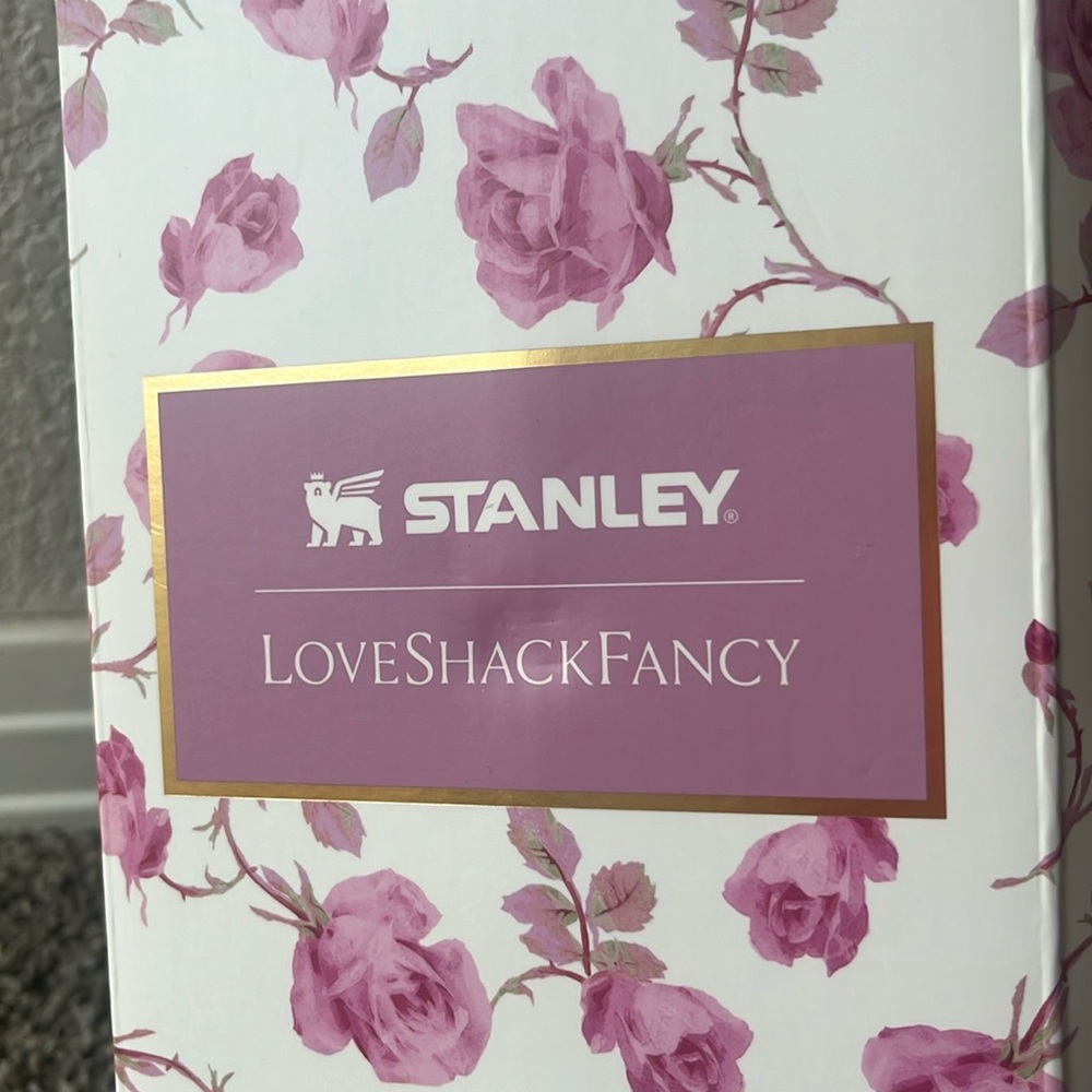 Love Shack Fancy X Stanley 20 oz rose bottle New with packaging - Picture 6 of 6